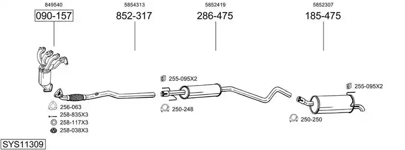 BOSAL SYS11309