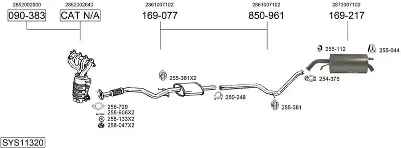 BOSAL SYS11320