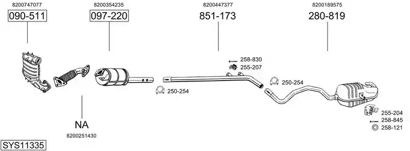 BOSAL SYS11335