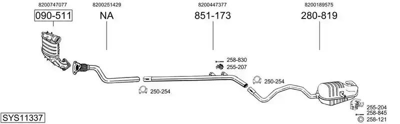 BOSAL SYS11337