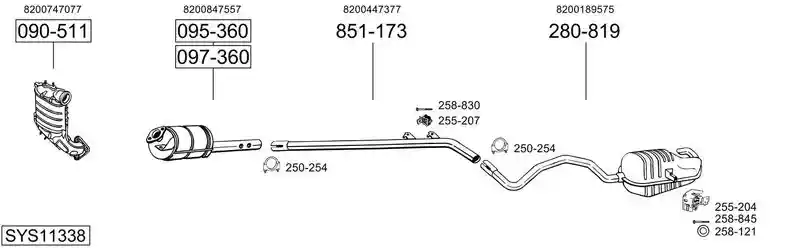 BOSAL SYS11338