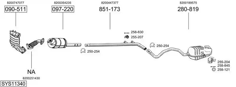BOSAL SYS11340