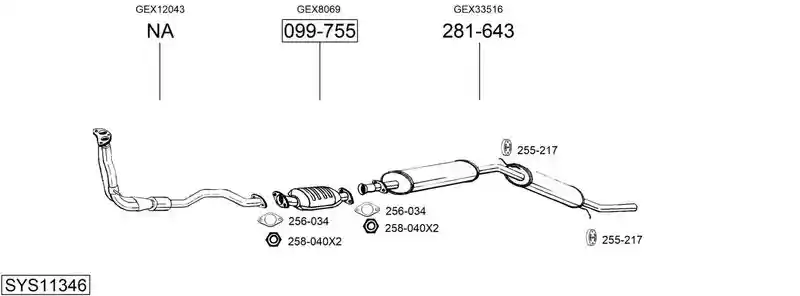BOSAL SYS11346