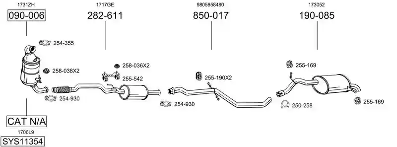 BOSAL SYS11354