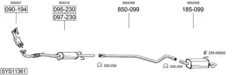 BOSAL SYS11361
