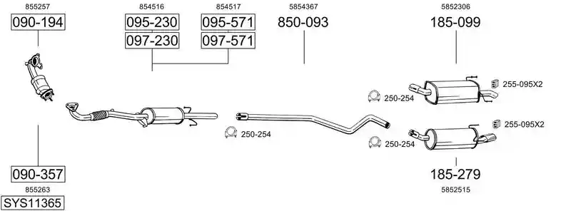 BOSAL SYS11365