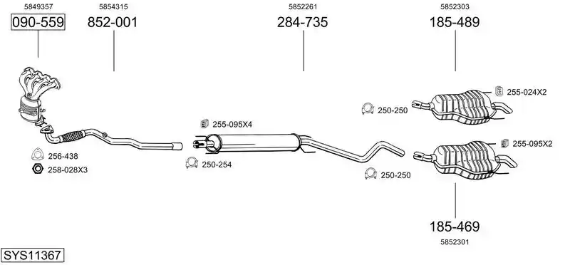 BOSAL SYS11367