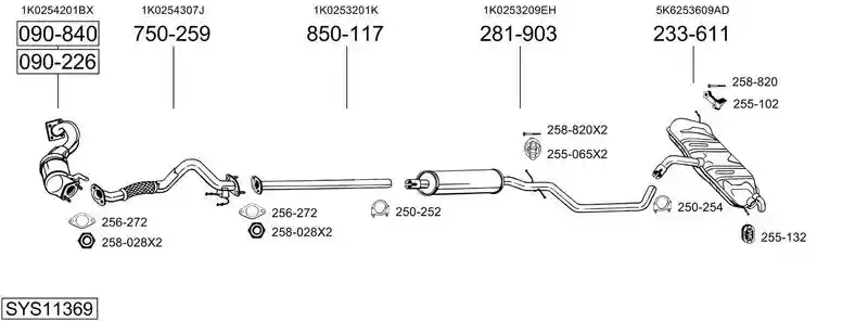 BOSAL SYS11369
