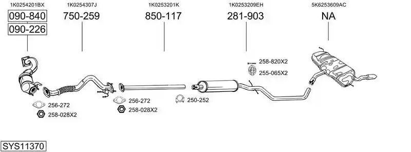 BOSAL SYS11370