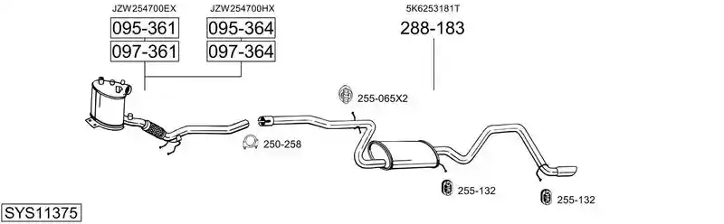 BOSAL SYS11375