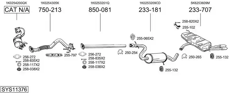 BOSAL SYS11376