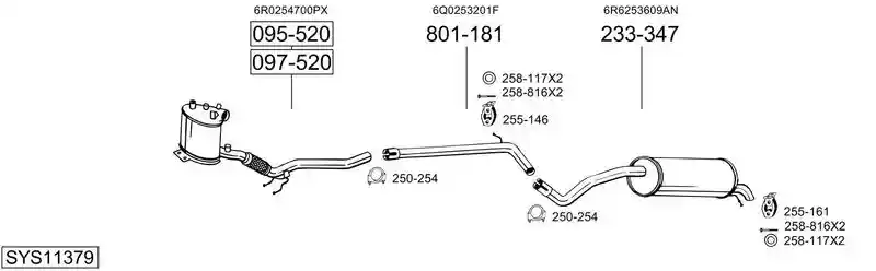 BOSAL SYS11379