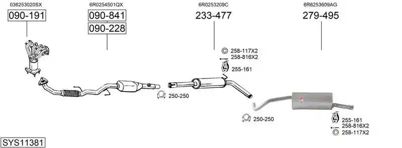 BOSAL SYS11381