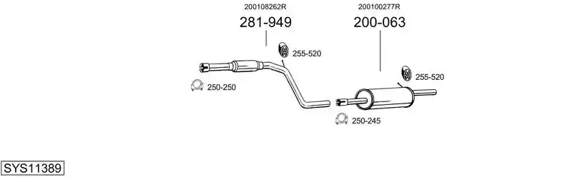 BOSAL SYS11389