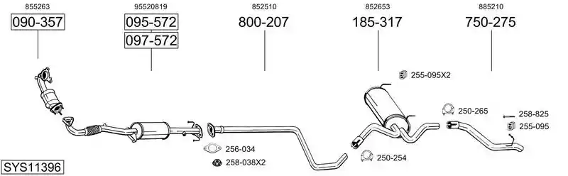BOSAL SYS11396