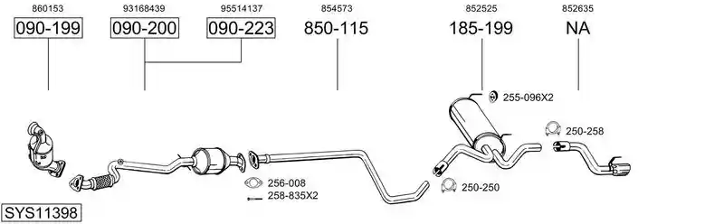 BOSAL SYS11398