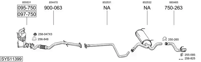 BOSAL SYS11399