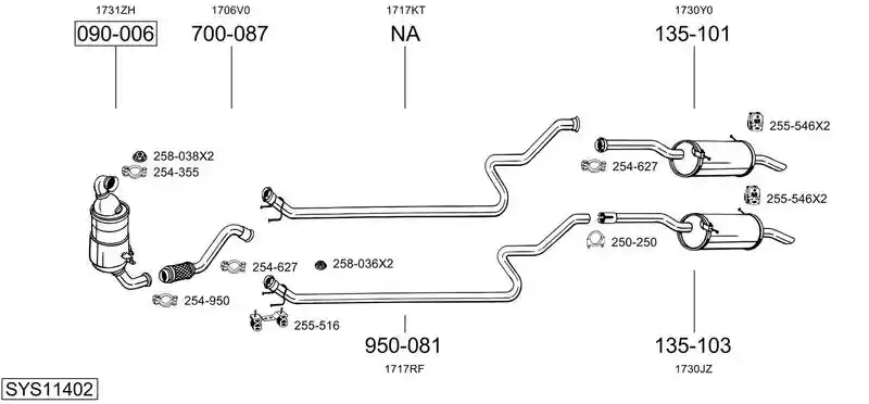 BOSAL SYS11402