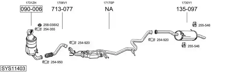 BOSAL SYS11403