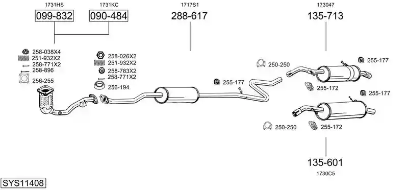 BOSAL SYS11408