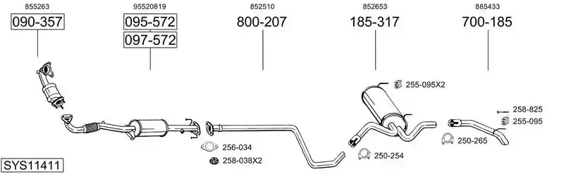 BOSAL SYS11411