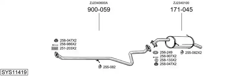 BOSAL SYS11419