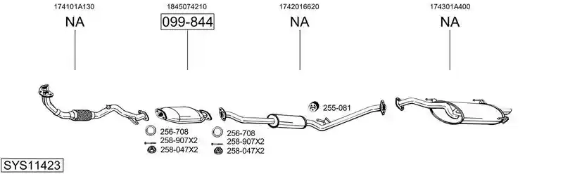 BOSAL SYS11423