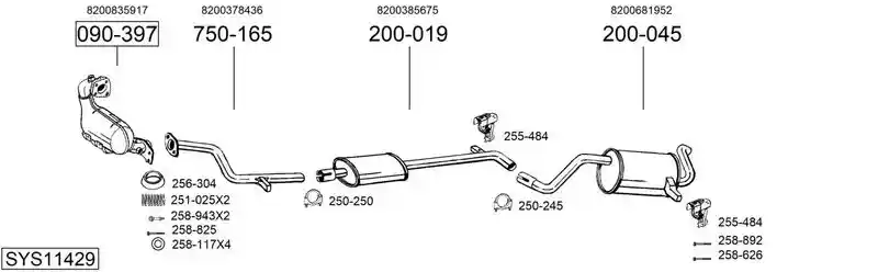 BOSAL SYS11429
