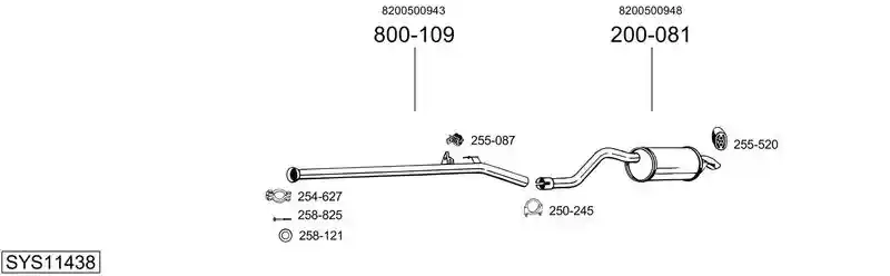 BOSAL SYS11438