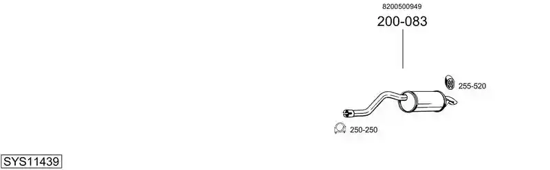 BOSAL SYS11439