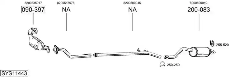 BOSAL SYS11443