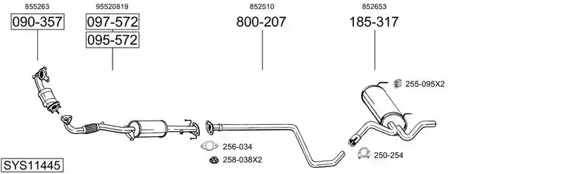 BOSAL SYS11445
