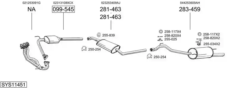 BOSAL SYS11451