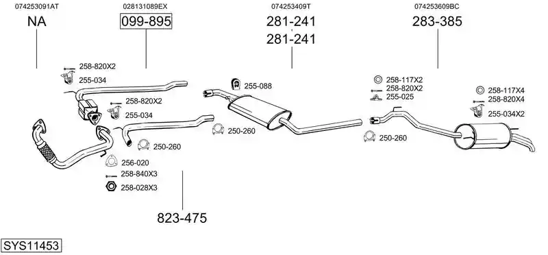 BOSAL SYS11453
