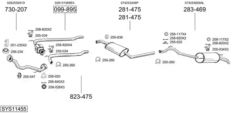 BOSAL SYS11455