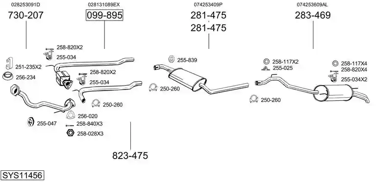 BOSAL SYS11456