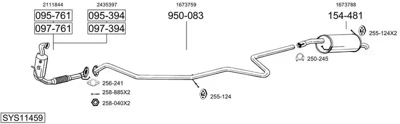 BOSAL SYS11459