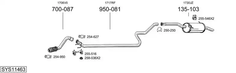 BOSAL SYS11463