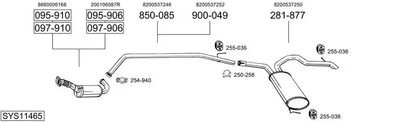 BOSAL SYS11465