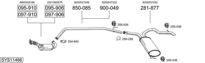 BOSAL SYS11466