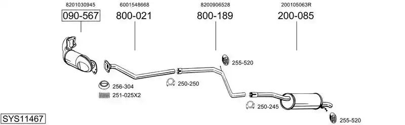 BOSAL SYS11467