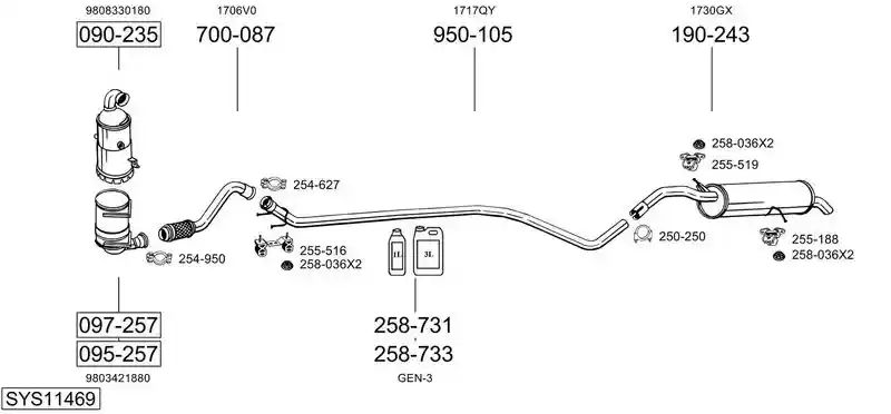 BOSAL SYS11469