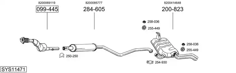 BOSAL SYS11471