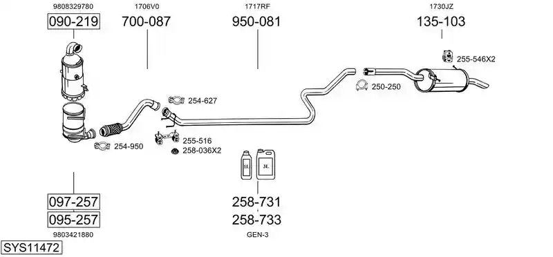BOSAL SYS11472