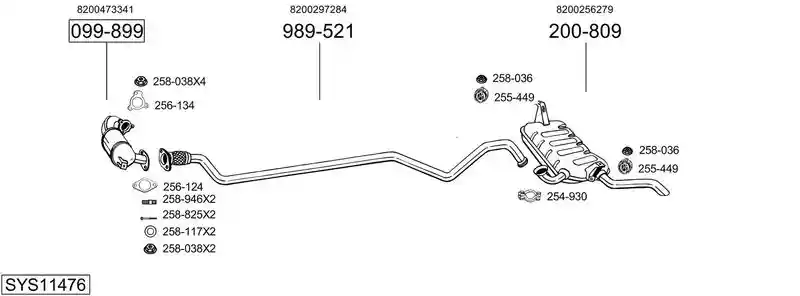 BOSAL SYS11476