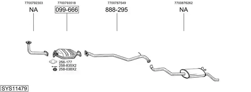 BOSAL SYS11479