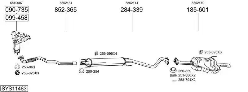 BOSAL SYS11483