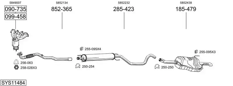 BOSAL SYS11484