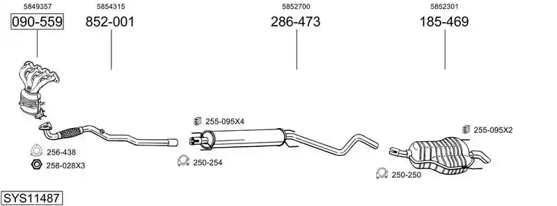 BOSAL SYS11487