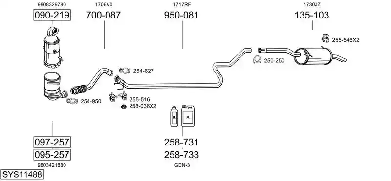 BOSAL SYS11488